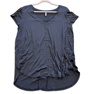 Z Supply Charcoal Gray Basic Butter Soft V-Neck Tee Large